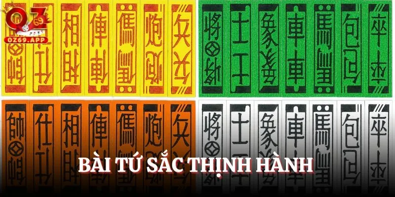 Bài tứ sắc khá phổ biến trên thị trường giải trí online