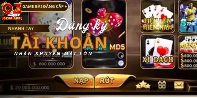 Vào link cổng game để bắt đầu thao tác tại cổng game Oz69