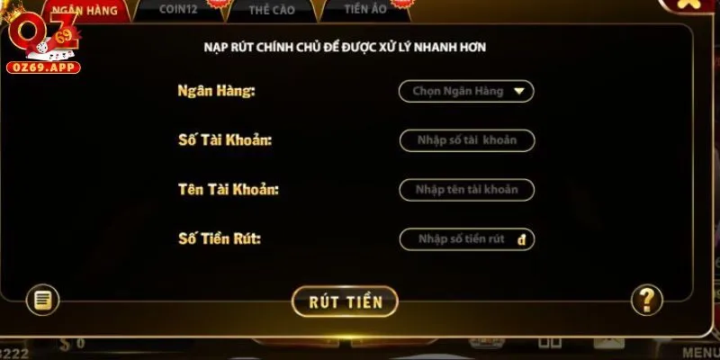 Hướng dẫn rút tiền thông qua ngân hàng trực tuyến khá đơn giản
